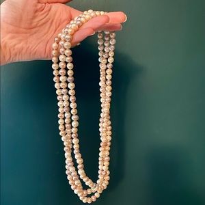 Freshwater pearl strand-opera length, pink multi